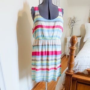 ~*Torrid Pastel Stripe Chiffon Tank Dress - Size 2*~